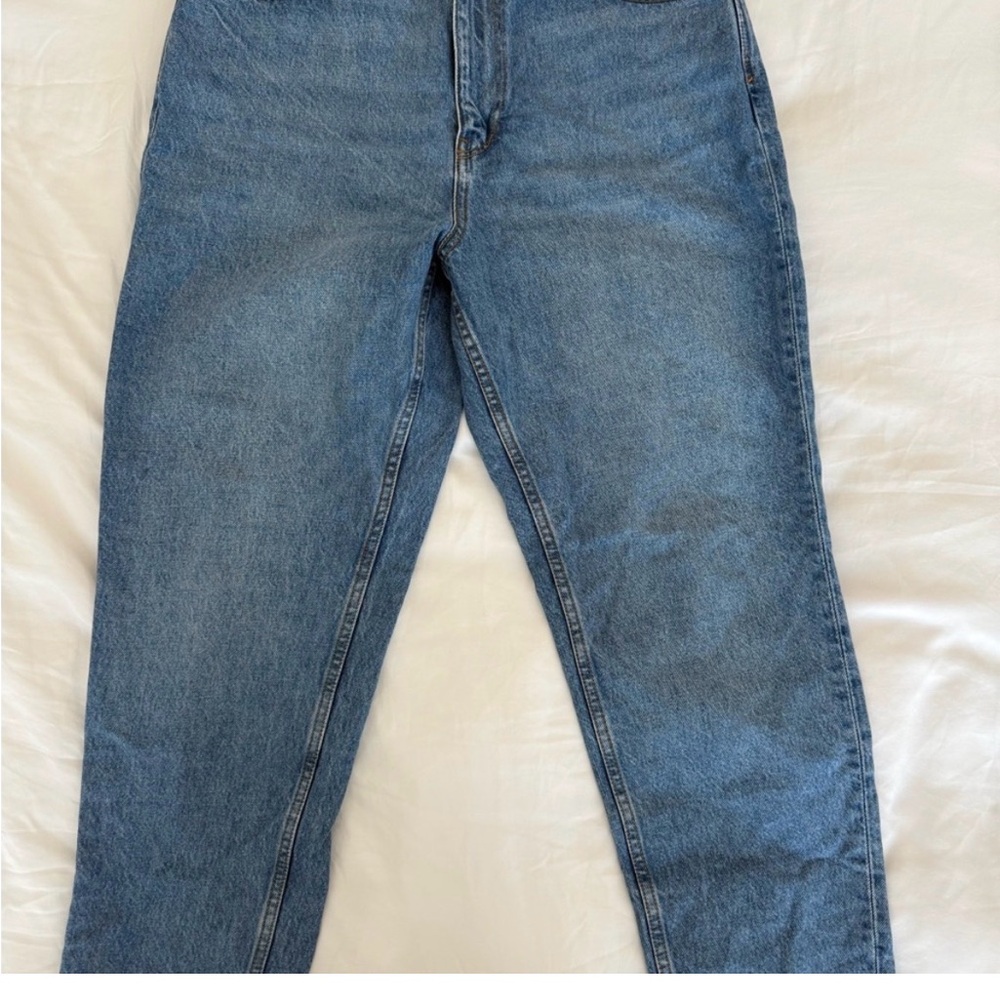 Zara Light Blue Denim Pants - Picture 2 of 6
